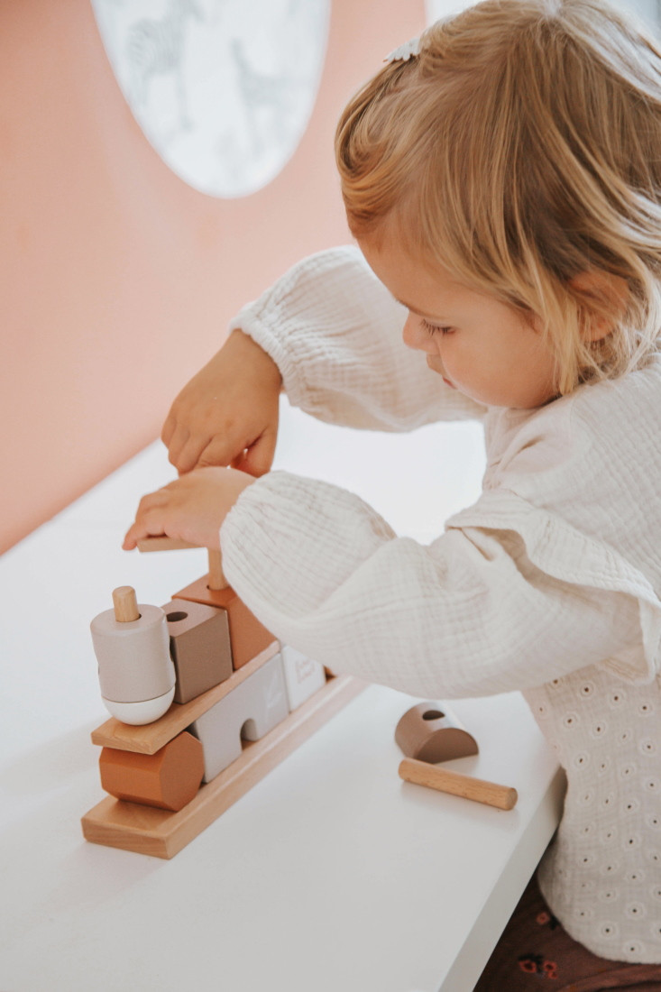 Label Label Nougat Houten Blokken