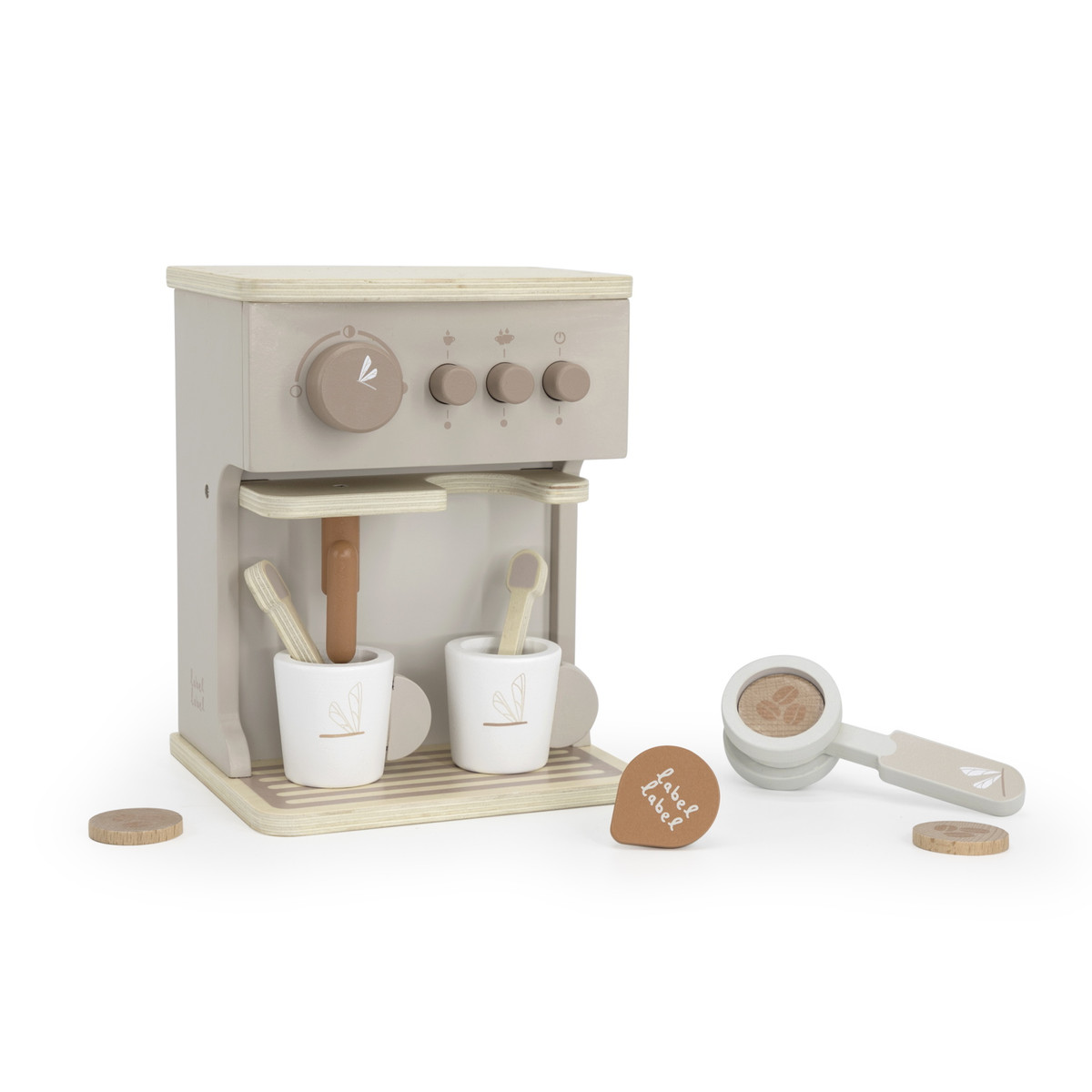 Label Label Nougat Houten Espresso Machine
