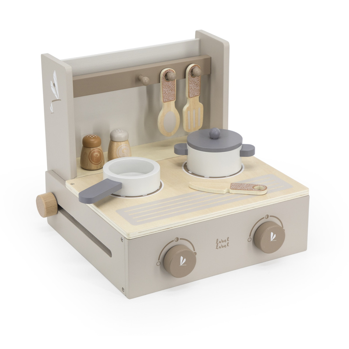 Label Label Nougat Houten Kookstel