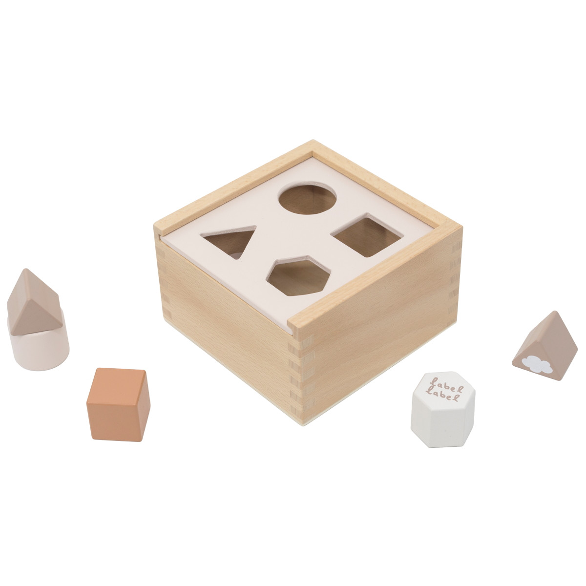 Label Label Nougat Houten Vormenstoof