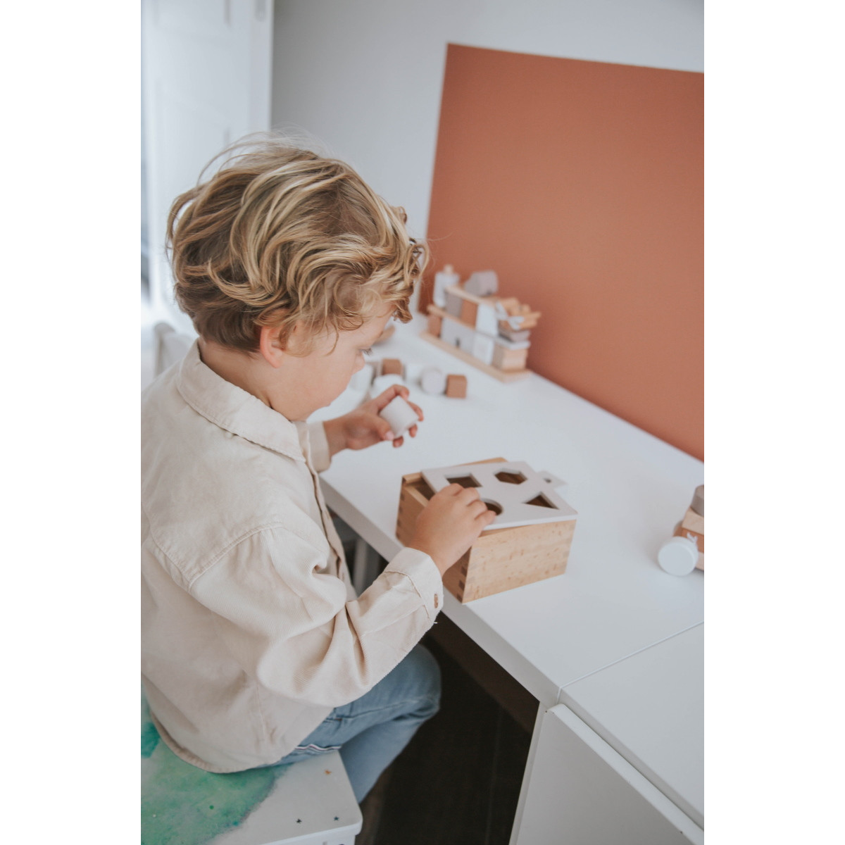 Label Label Nougat Houten Vormenstoof