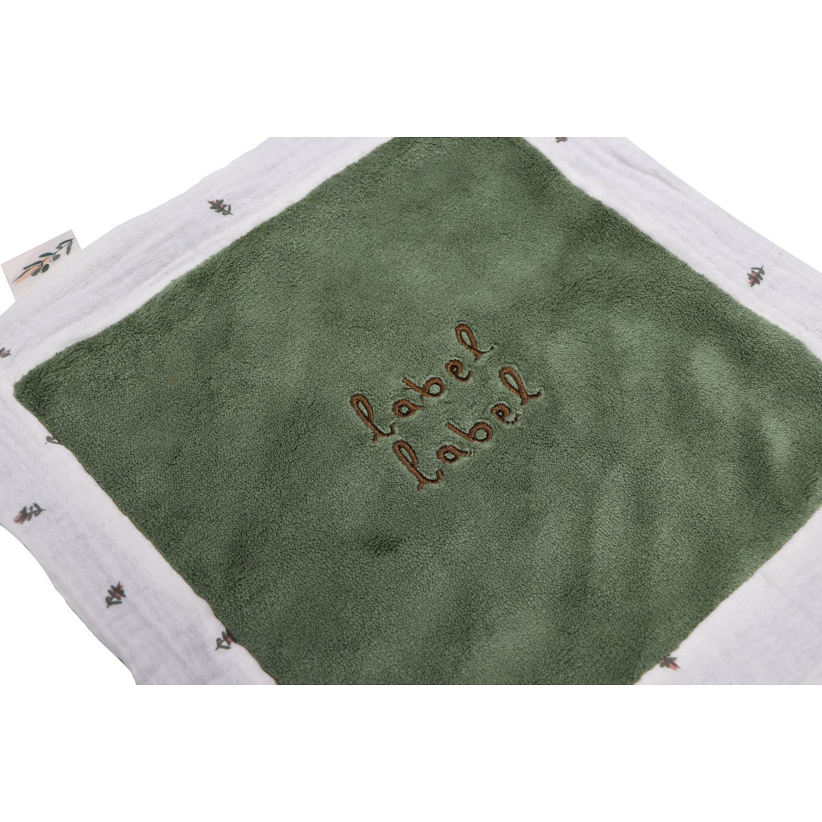 Label Label Olijf Donkergroen Knuffeldoekje