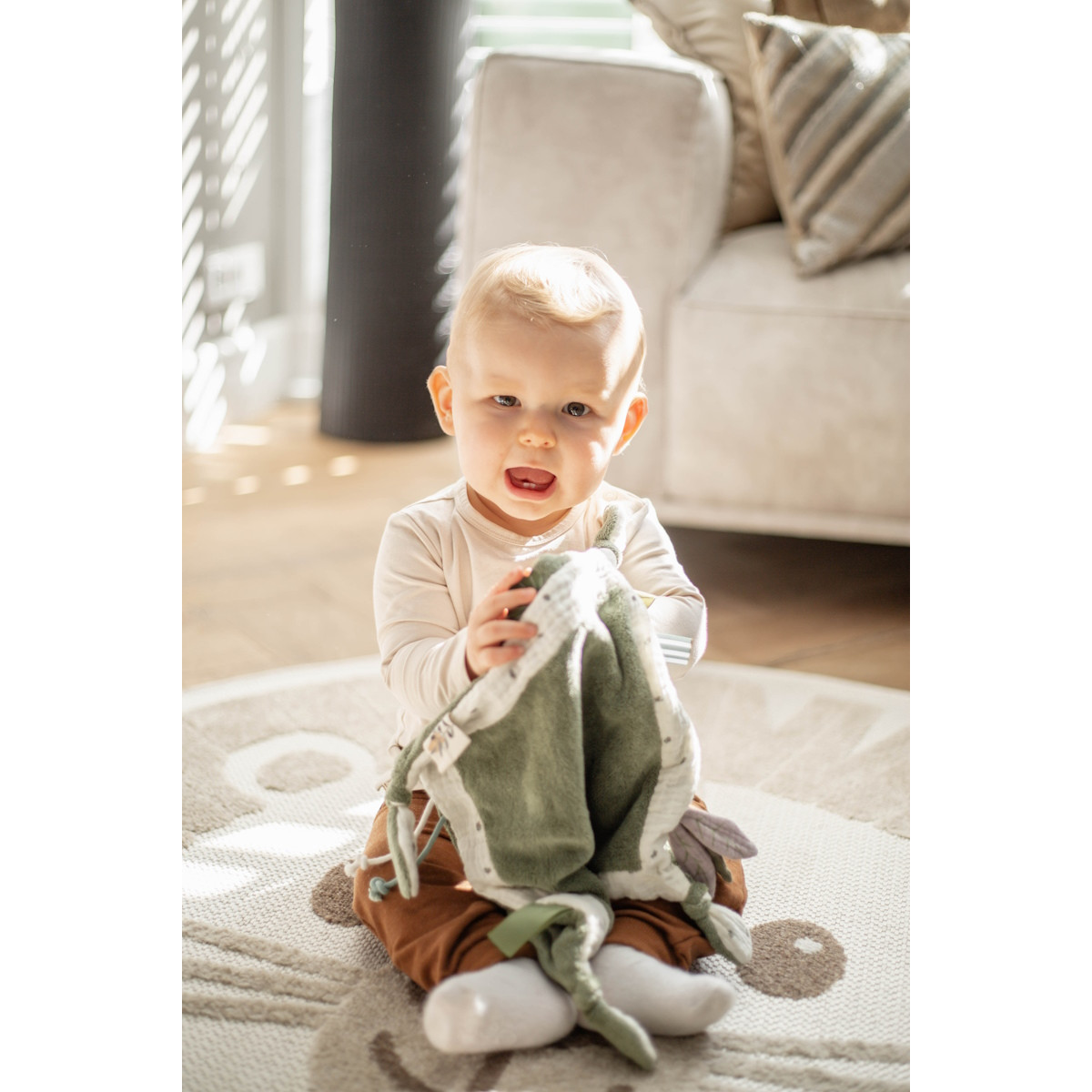 Label Label Olijf Donkergroen Knuffeldoekje