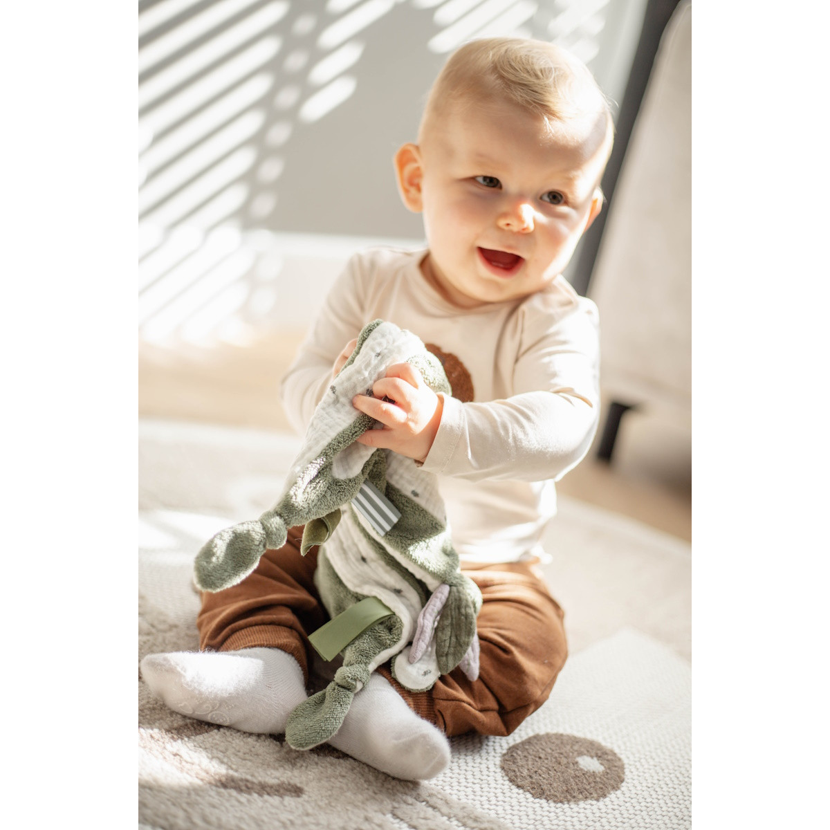 Label Label Olijf Donkergroen Knuffeldoekje