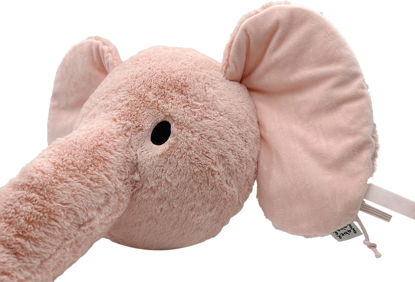Label Label Elephant Elly Roze Muurdecoratie