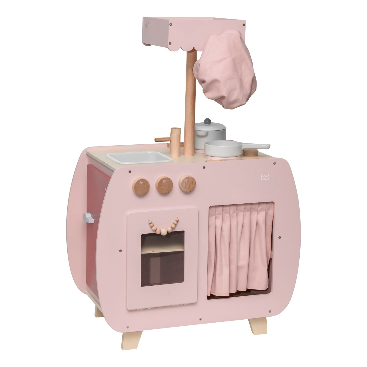 Label Label Roze Houten Bistro Keuken