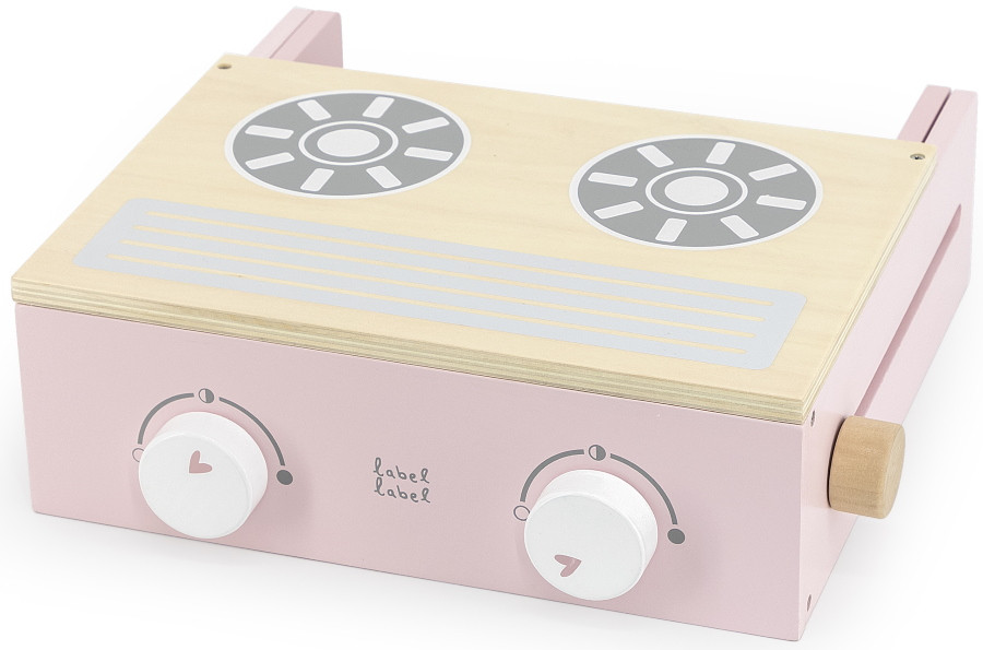 Label Label Roze Houten Kookstel