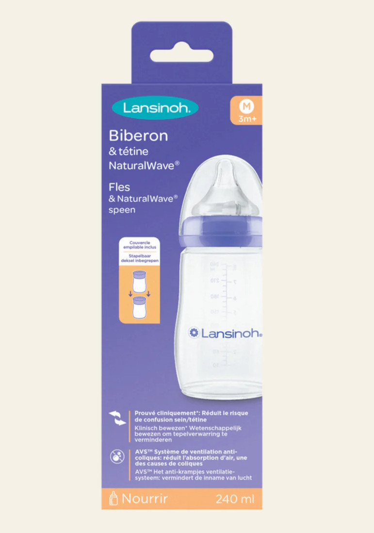 Lansinoh 240 ml Natural Wave Fles