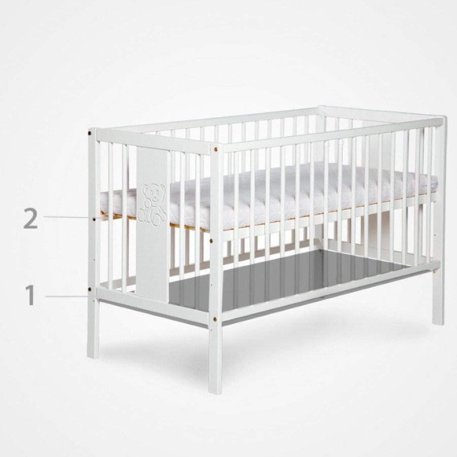 2-in-1 Ledikant en Commode Lize Wit