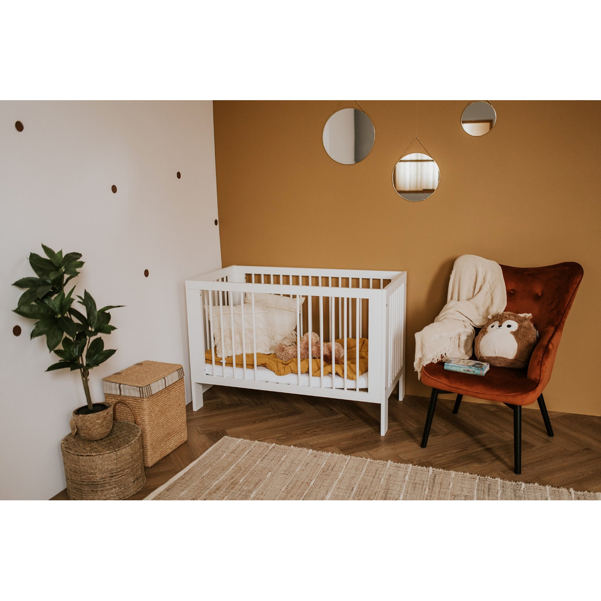 Ledikant Olivia Wit 60 x 120 cm