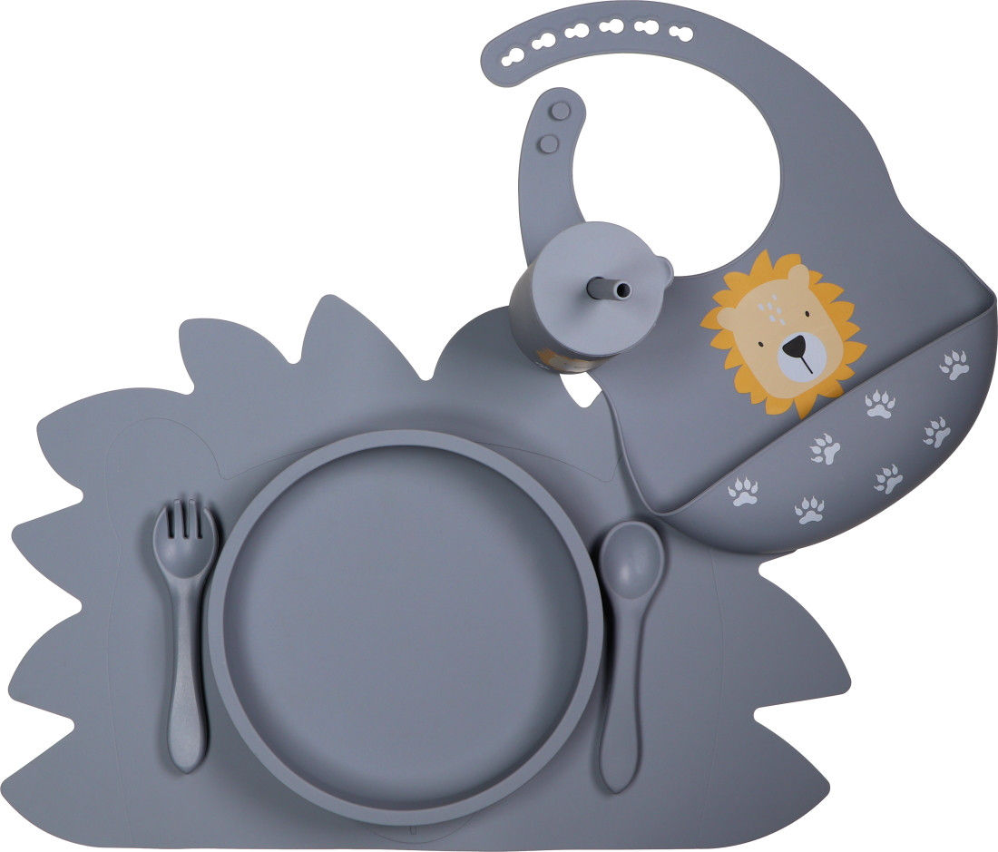 Tryco Lion Dusty Blue Siliconen Placemat