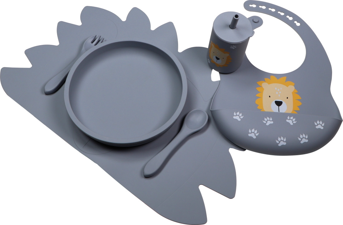 Tryco Lion Dusty Blue Siliconen Placemat