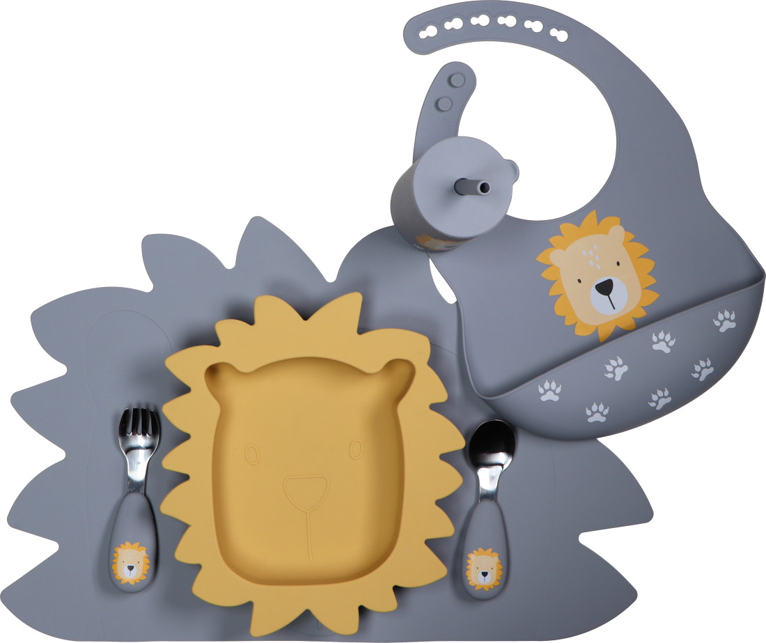 Tryco Lion Dusty Blue Siliconen Placemat