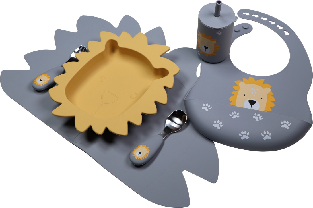 Tryco Lion Dusty Blue Siliconen Placemat