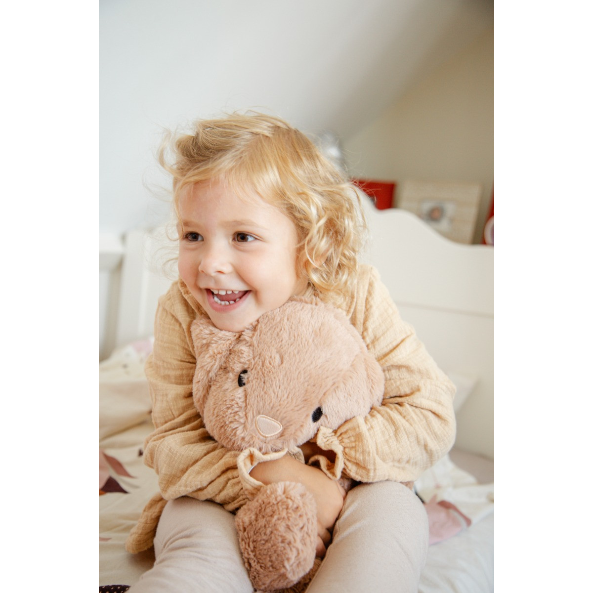 Label Label Rabbit Rosa Blauw 34 cm Knuffel