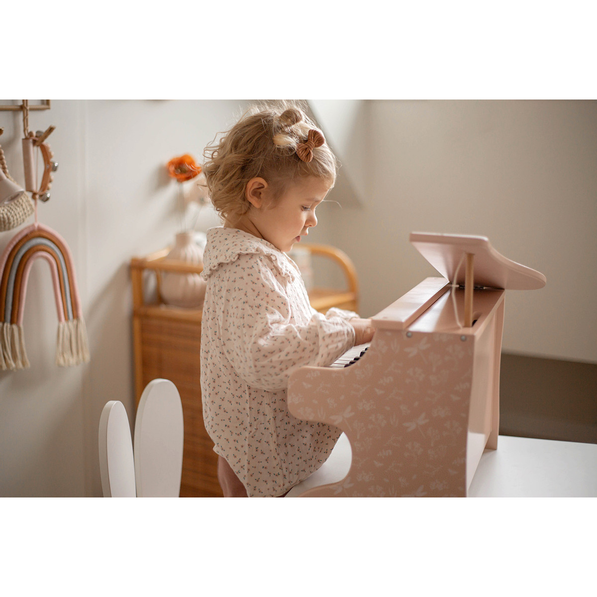 Label Label Roze Houten Piano