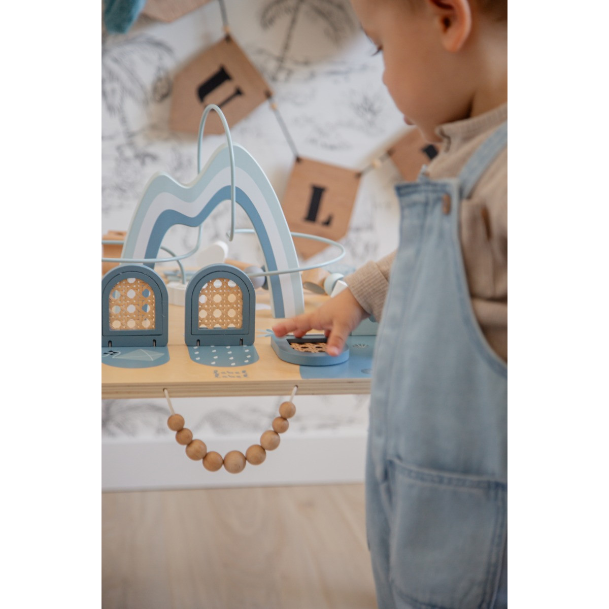 Label Label Roze Houten Activiteitentafel