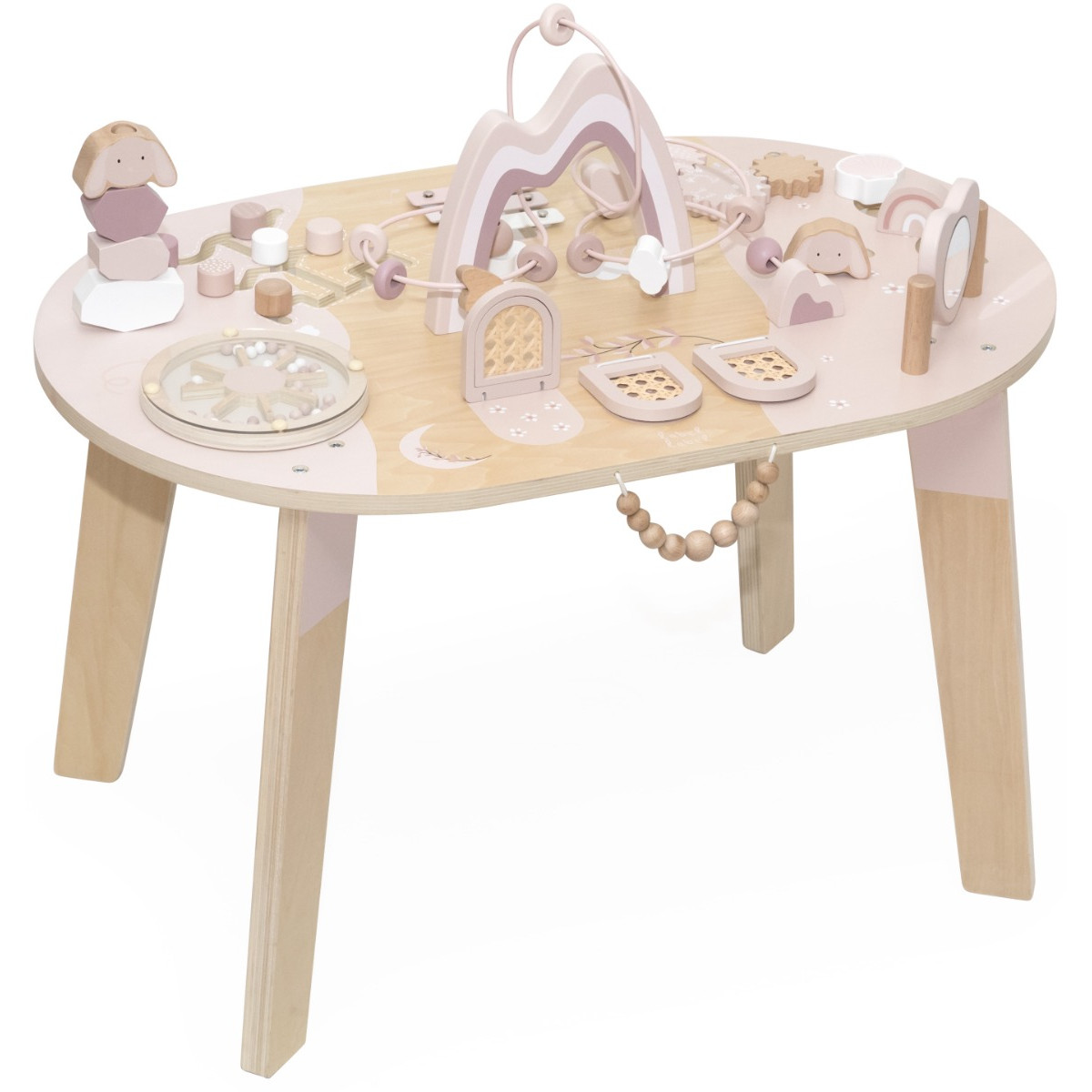 Label Label Roze Houten Activiteitentafel