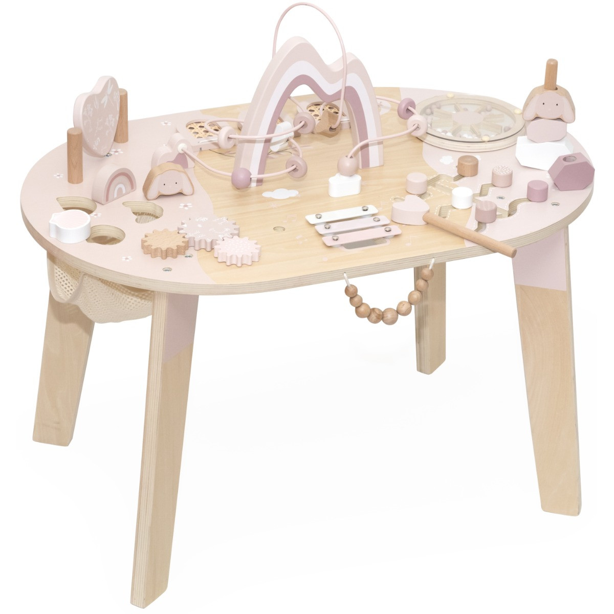 Label Label Roze Houten Activiteitentafel