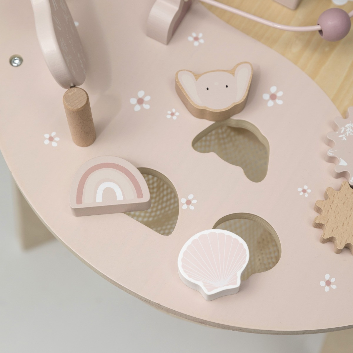 Label Label Roze Houten Activiteitentafel