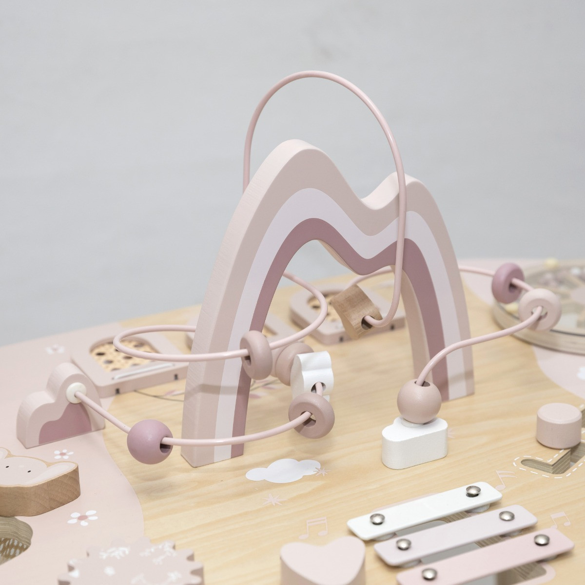 Label Label Roze Houten Activiteitentafel