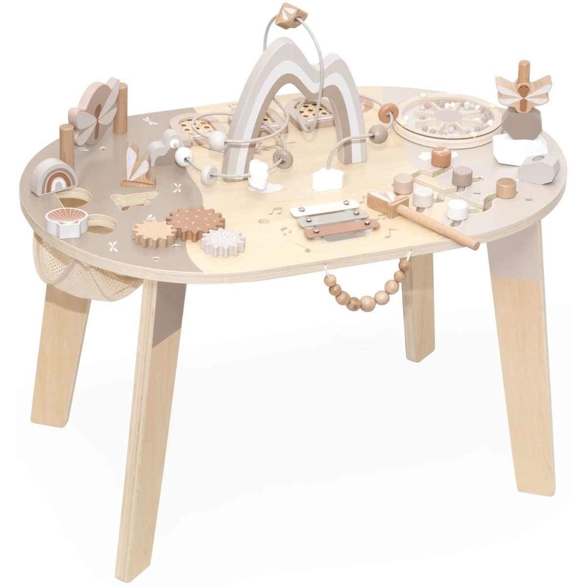 Label Label Nougat Houten Activiteitentafel