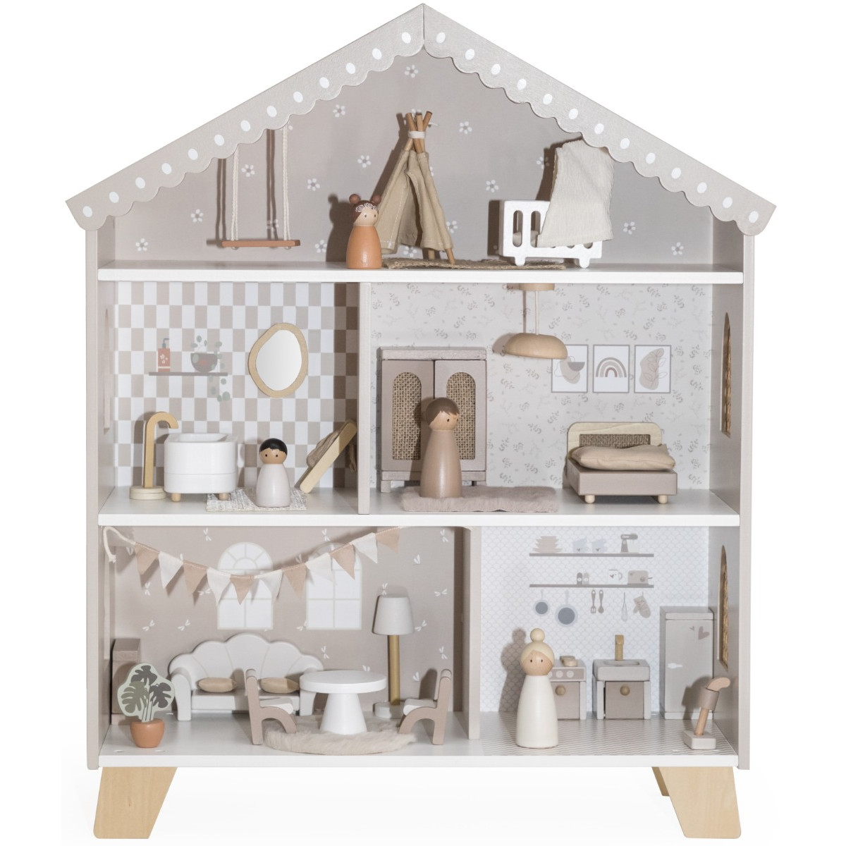 Label Label Nougat Houten Poppenhuis