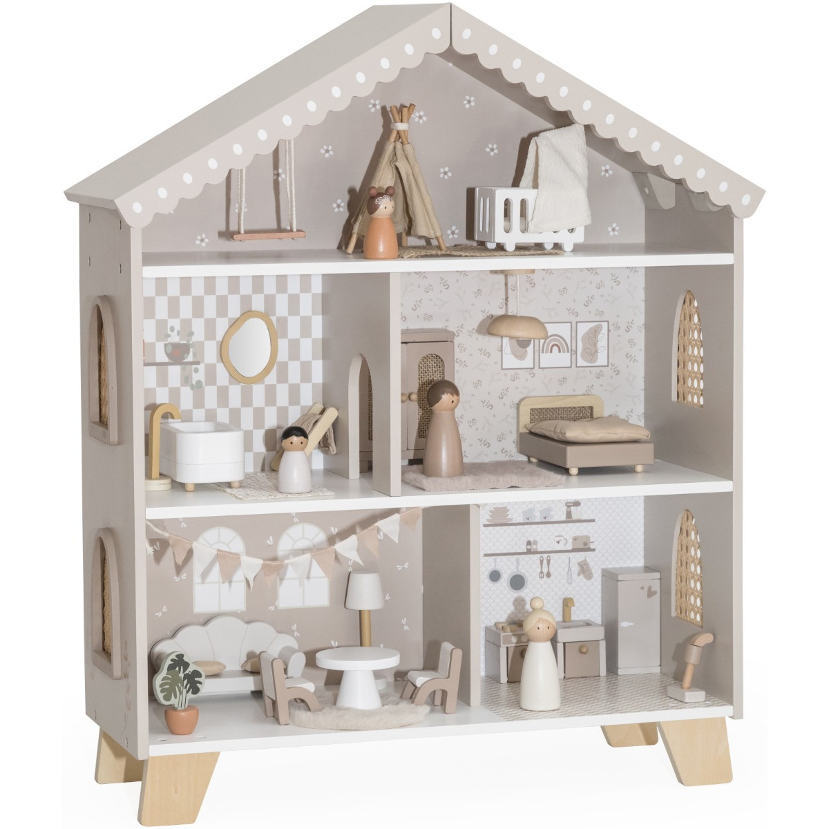 Label Label Nougat Houten Poppenhuis