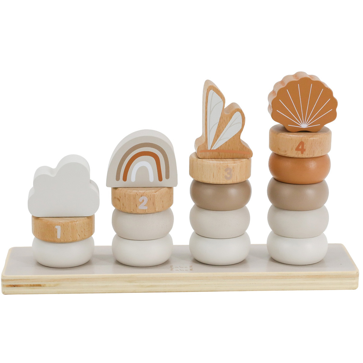 Label Label Nougat Houten Stapelringen