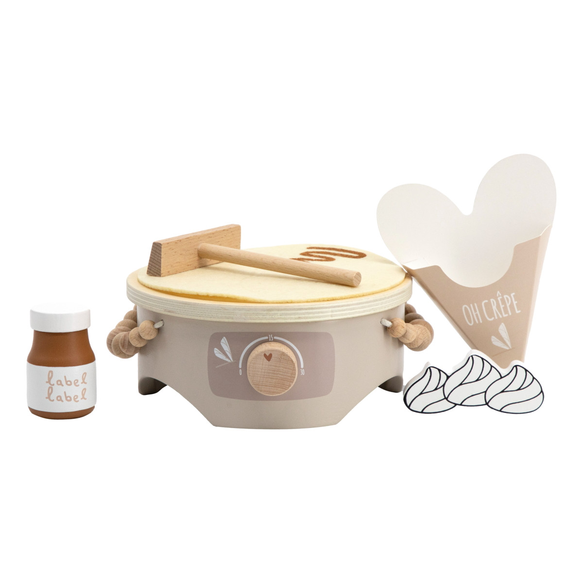 Label Label Nougat Houten Crepe Maker