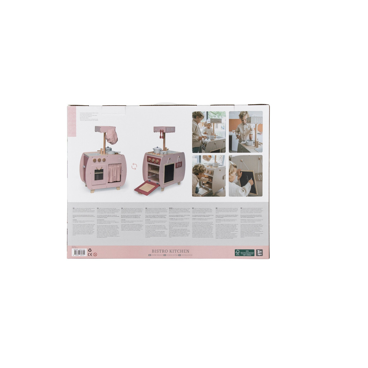 Label Label Roze Houten Bistro Keuken