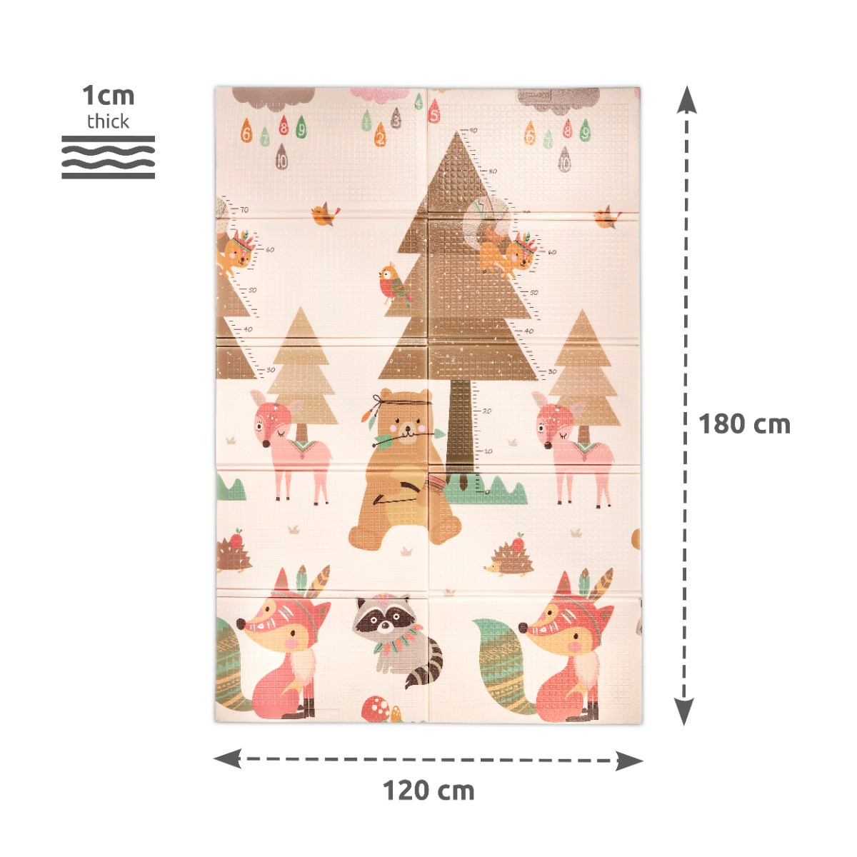 Lorelli Buddies & Stars 120x180 cm Omkeerbare Speelmat