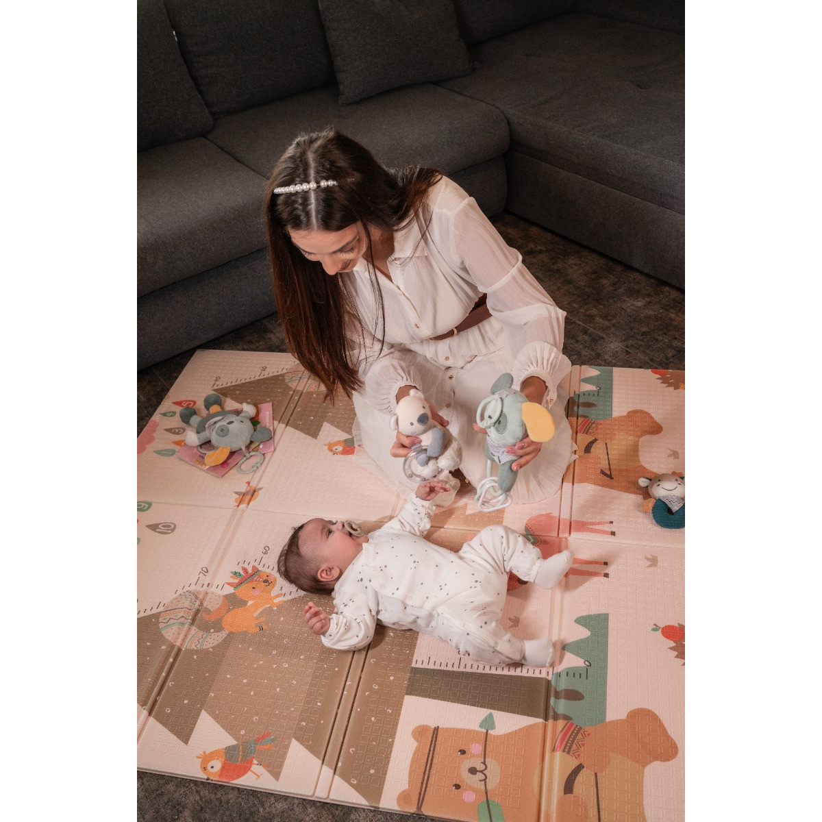 Lorelli Home & Stars 120x180 cm Omkeerbare Speelmat