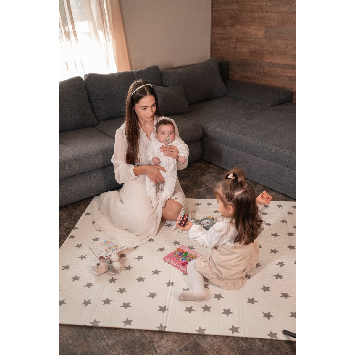 Lorelli Home & Stars 120x180 cm Omkeerbare Speelmat