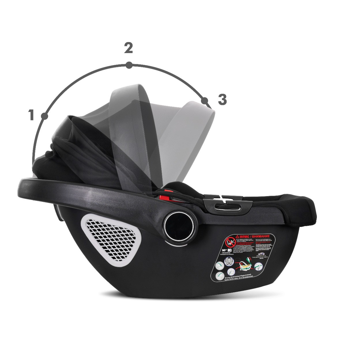 Lorelli Aria Luxe Black 40-87 cm i-Size Autostoel