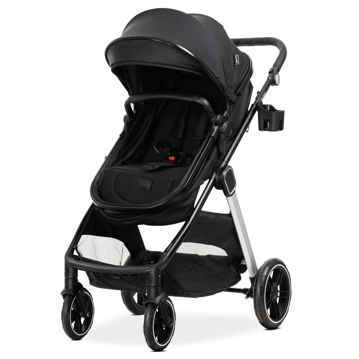 Lorelli Aspen Black 3-in-1 Combi Kinderwagen incl. i-Size Autostoel