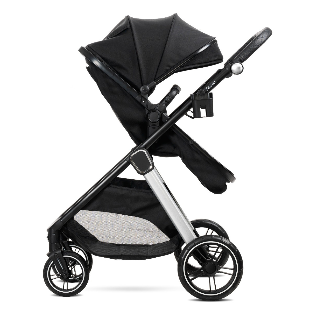 Lorelli Aspen Black 3-in-1 Combi Kinderwagen incl. i-Size Autostoel