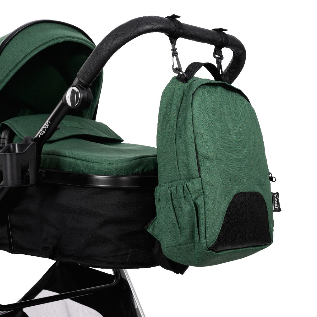Lorelli Aspen Black 3-in-1 Combi Kinderwagen met i-Size Autostoel