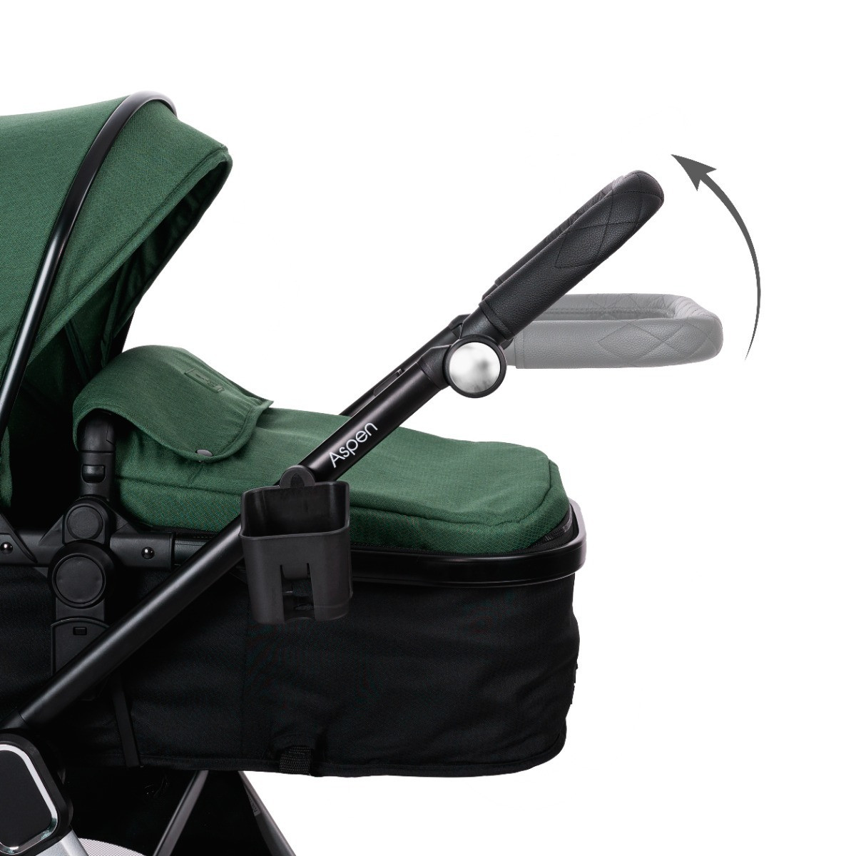 Lorelli Aspen Black 3-in-1 Combi Kinderwagen met i-Size Autostoel