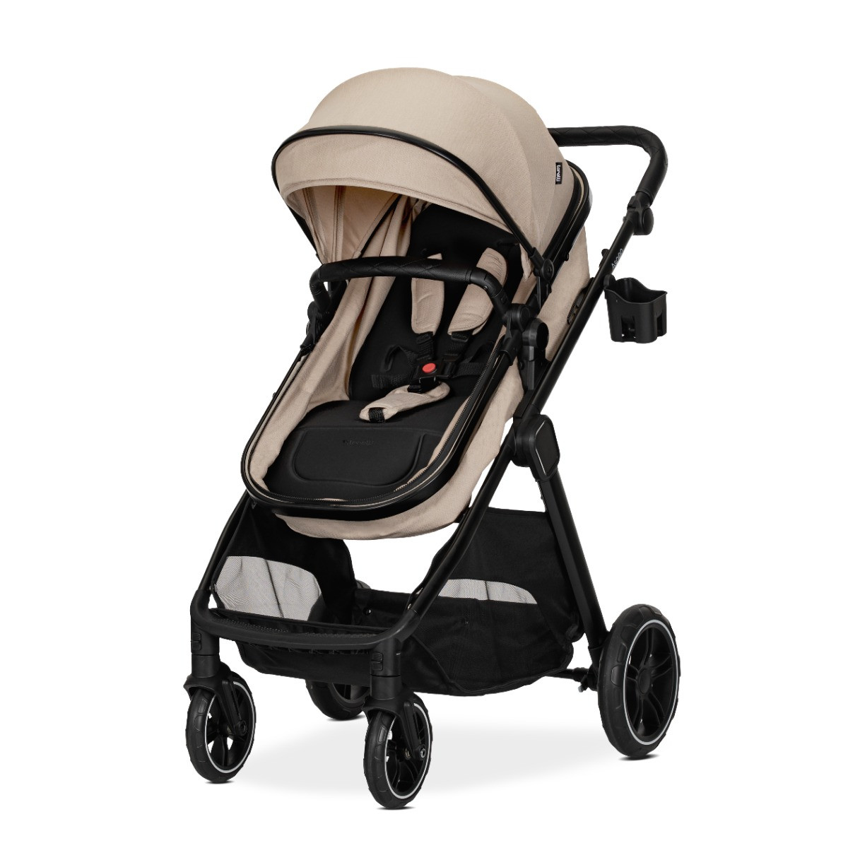 Lorelli Aspen Cappuccino 3-in-1 Combi Kinderwagen met i-Size Autostoel