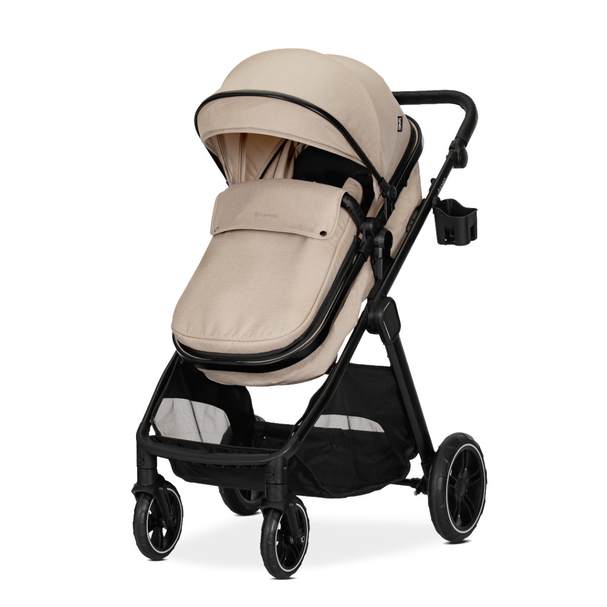 Lorelli Aspen Cappuccino 3-in-1 Combi Kinderwagen met i-Size Autostoel