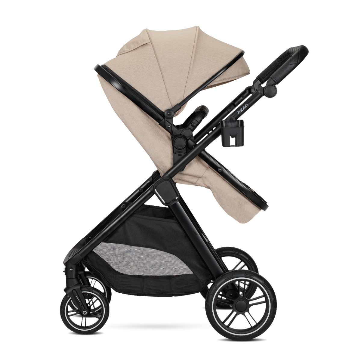 Lorelli Aspen Cappuccino 3-in-1 Combi Kinderwagen met i-Size Autostoel