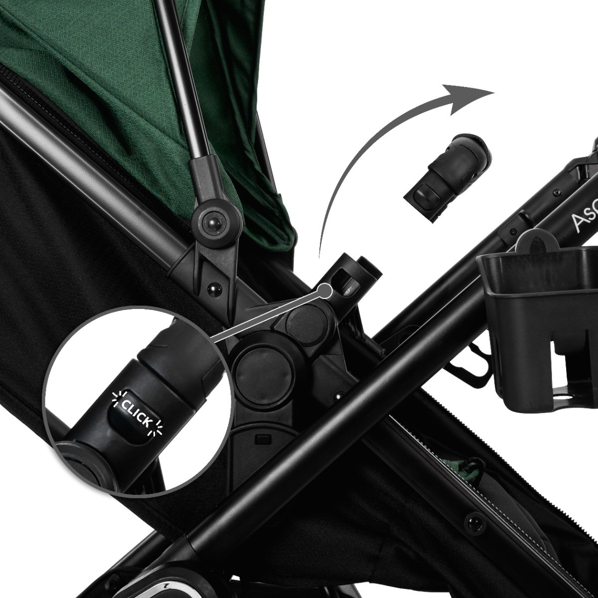 Lorelli Aspen Black 3-in-1 Combi Kinderwagen incl. i-Size Autostoel