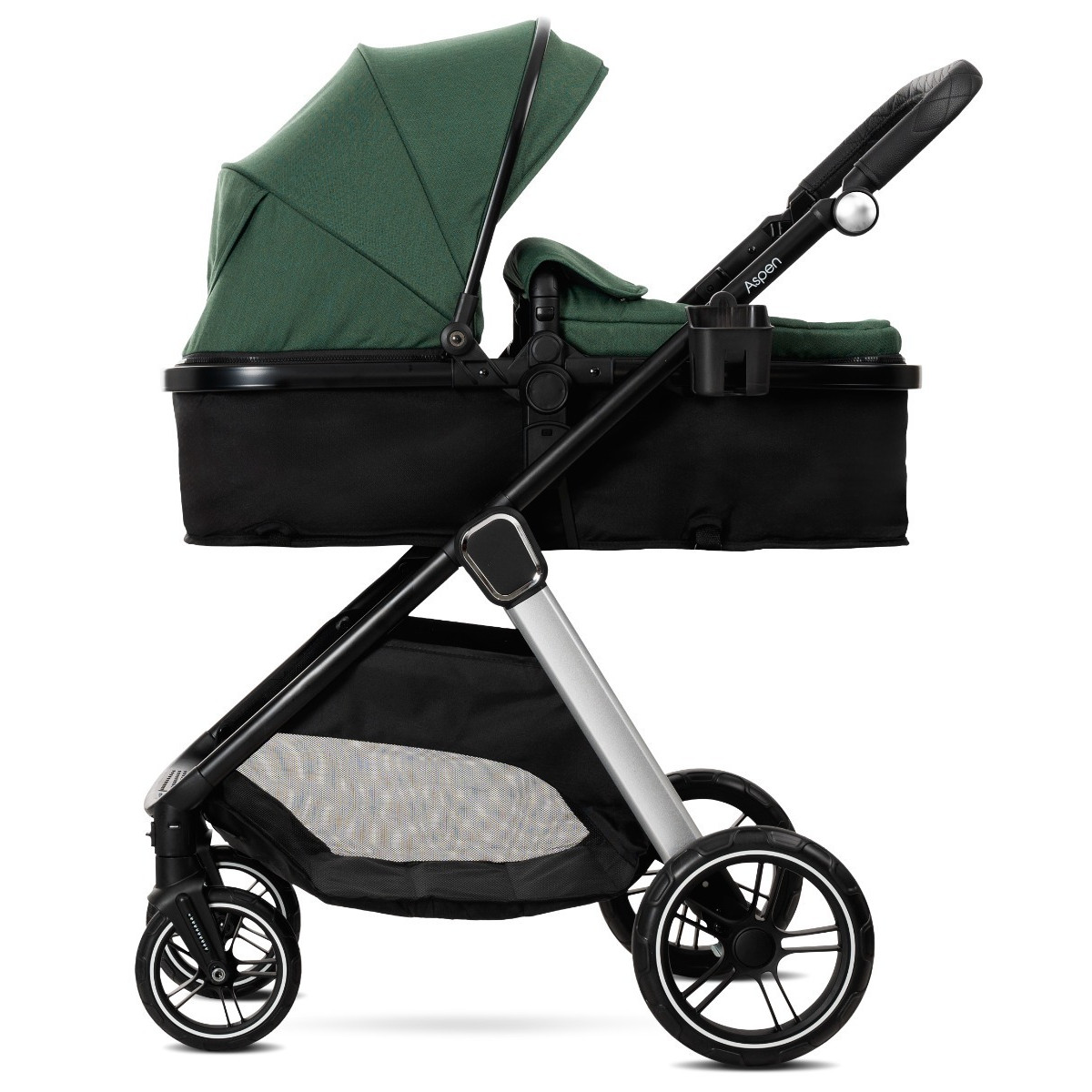Lorelli Aspen Green 3-in-1 Combi Kinderwagen met i-Size Autostoel