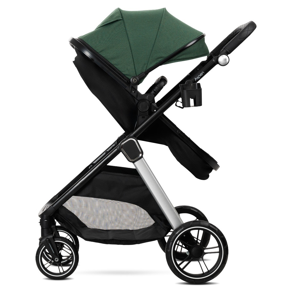Lorelli Aspen Green 3-in-1 Combi Kinderwagen met i-Size Autostoel