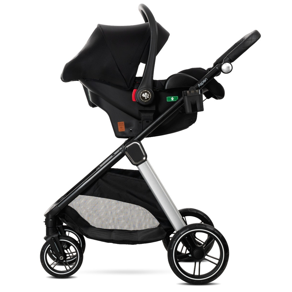 Lorelli Aspen Green 3-in-1 Combi Kinderwagen met i-Size Autostoel