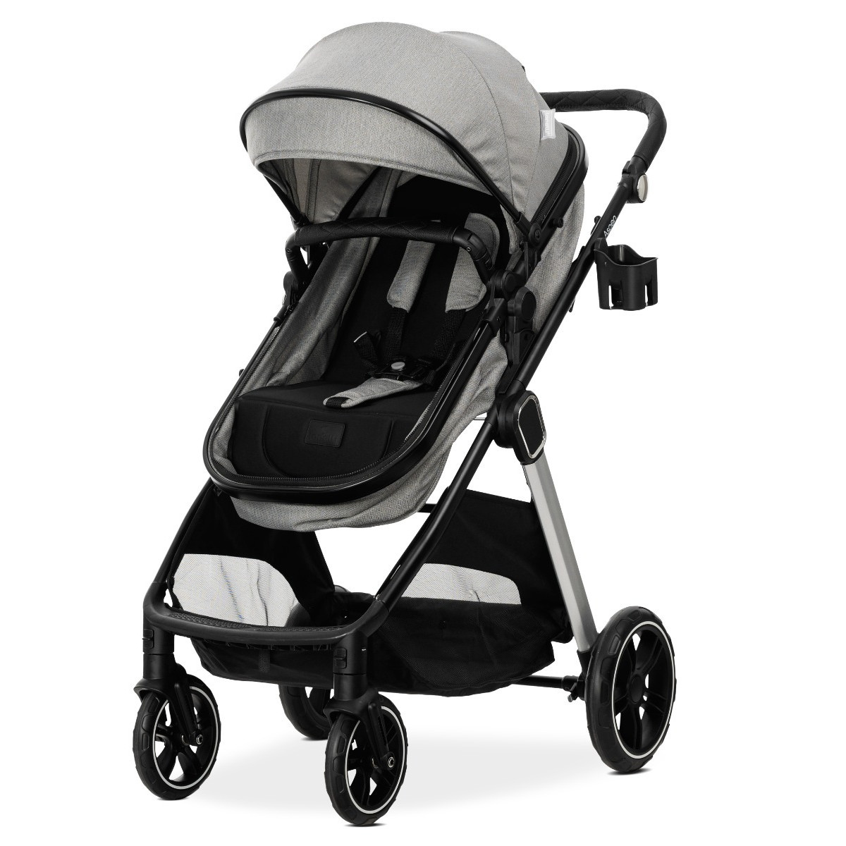Lorelli Aspen Grey 3-in-1 Combi Kinderwagen met i-Size Autostoel