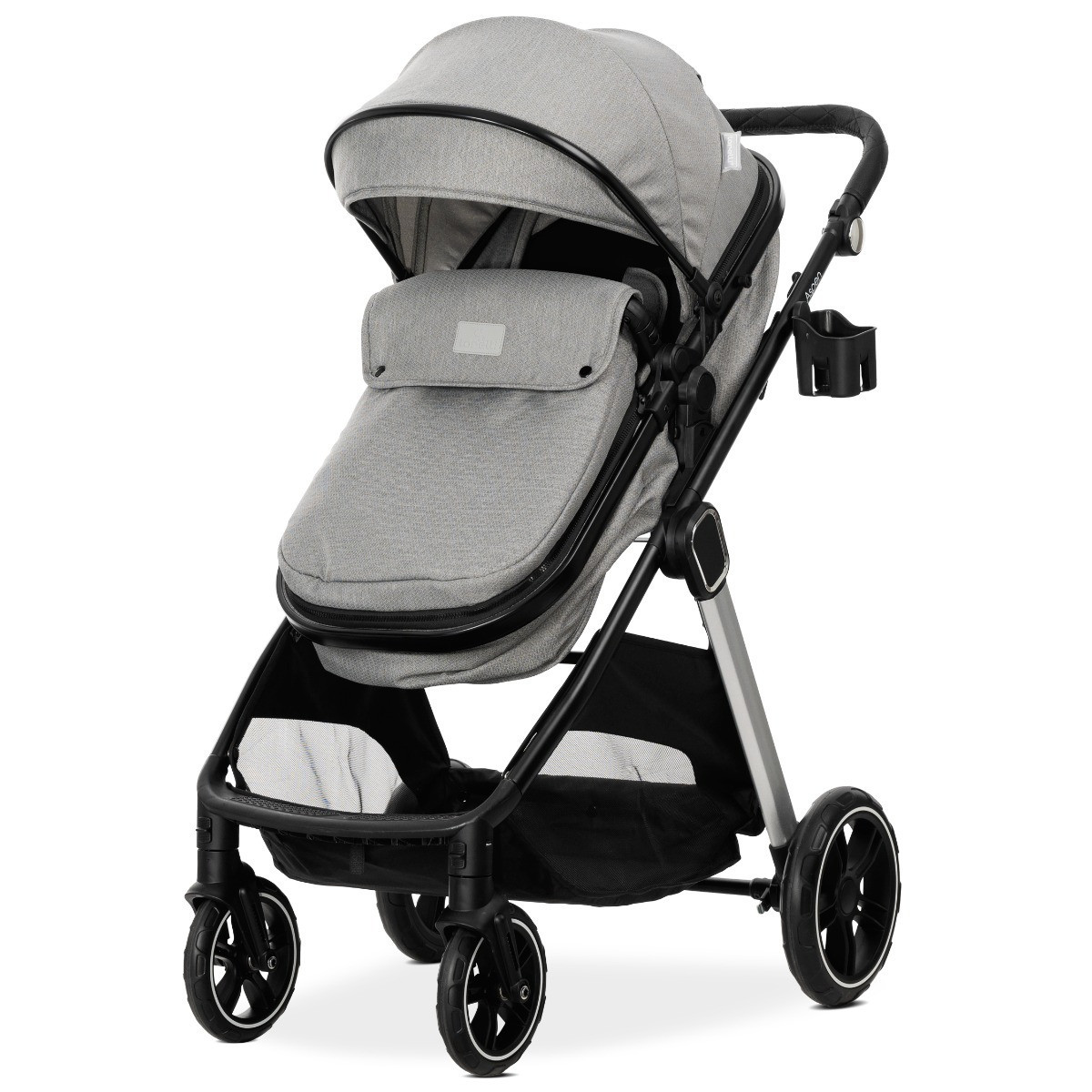 Lorelli Aspen Grey 3-in-1 Combi Kinderwagen met i-Size Autostoel