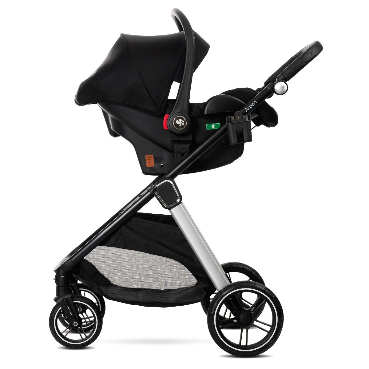 Lorelli Aspen Grey 3-in-1 Combi Kinderwagen met i-Size Autostoel