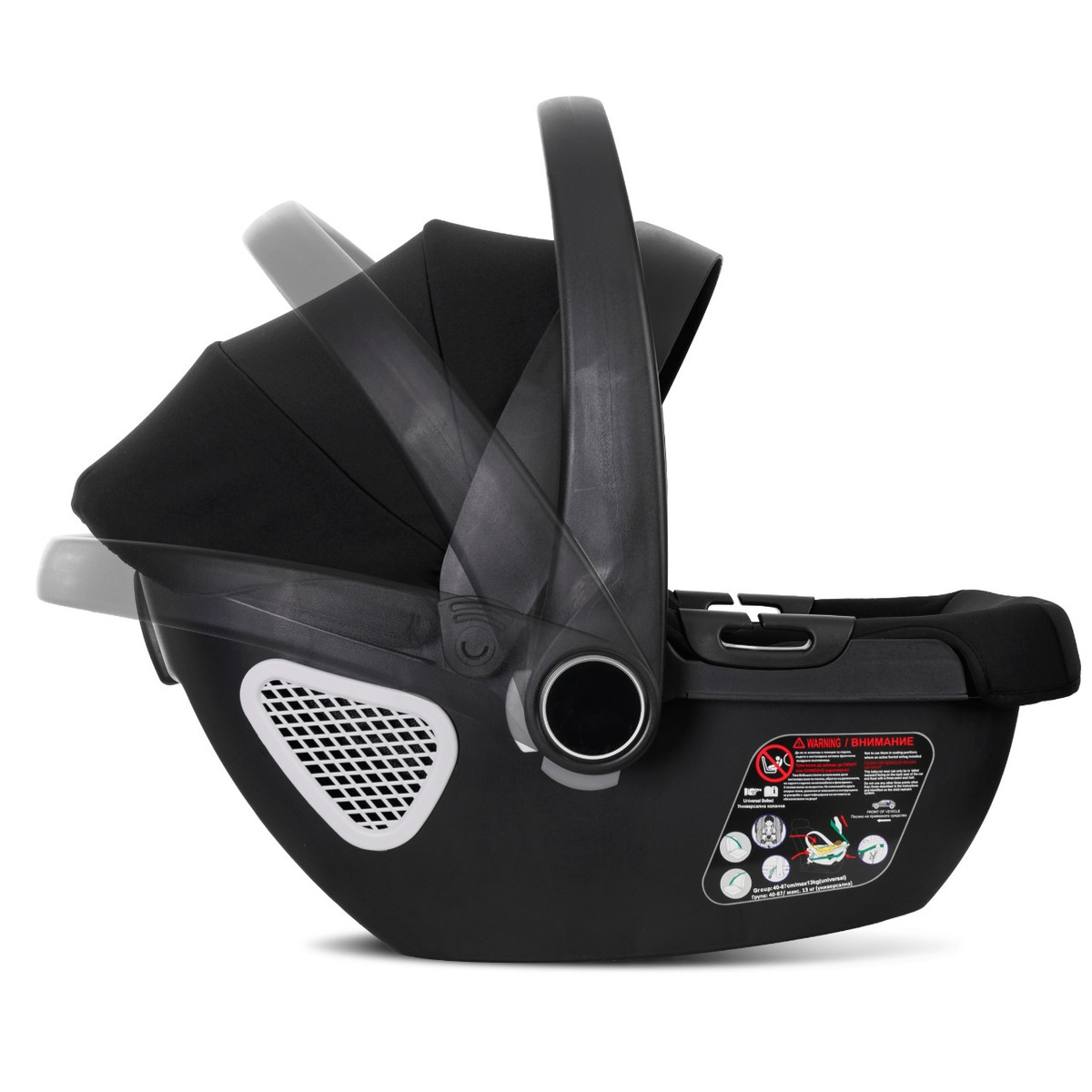 Lorelli Bianca Black 3-in-1 Kinderwagen incl. i-Size Autostoel